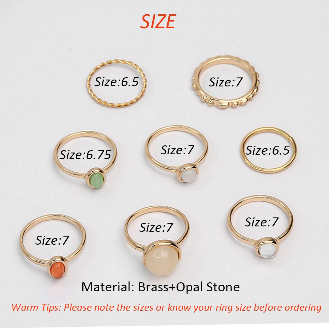 7-19pcs Silver Vintage Rings Set