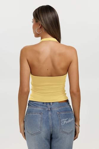 Womens Halter Tank Tops Sexy Backless tops
