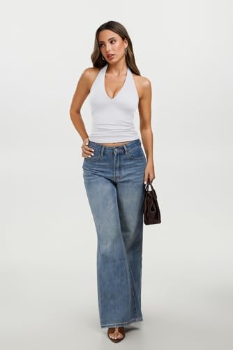 Womens Halter Tank Tops Sexy Backless tops