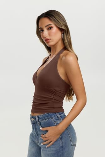 Womens Halter Tank Tops Sexy Backless tops