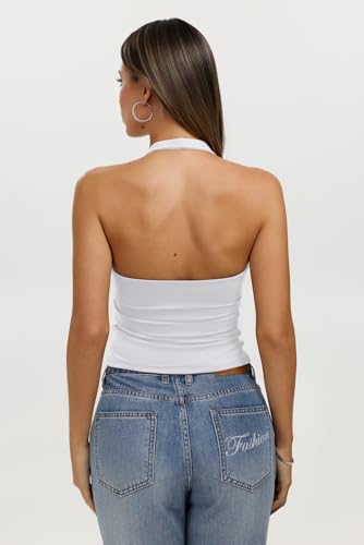 Womens Halter Tank Tops Sexy Backless tops