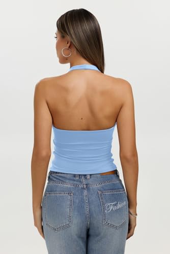 Womens Halter Tank Tops Sexy Backless tops