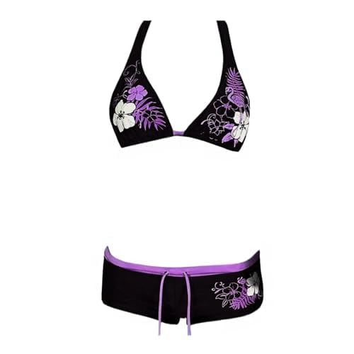 Y2k Tankini 2 Piece Halter Grunge Bikini Shorts Set