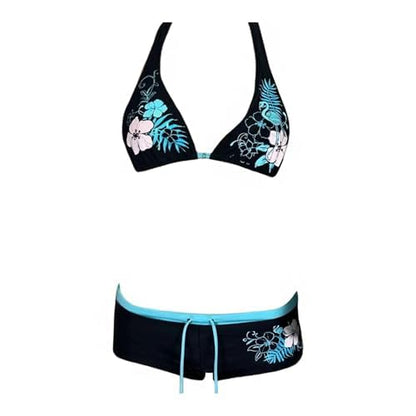 Y2k Tankini 2 Piece Halter Grunge Bikini Shorts Set