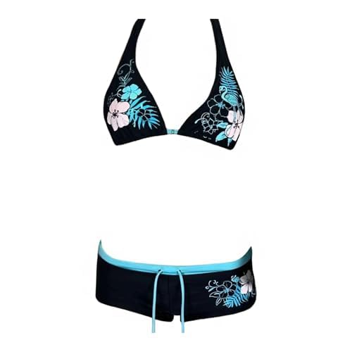 Y2k Tankini 2 Piece Halter Grunge Bikini Shorts Set