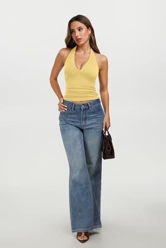 Womens Halter Tank Tops Sexy Backless tops