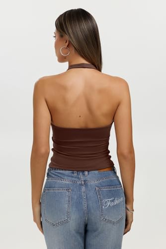 Womens Halter Tank Tops Sexy Backless tops