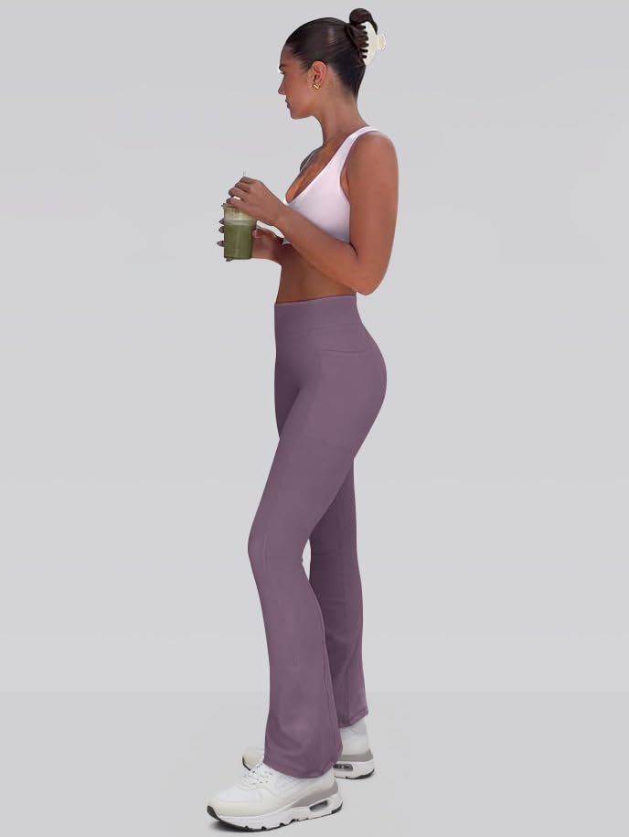 Women Pants Soft Active High Waist leggings with Pockets