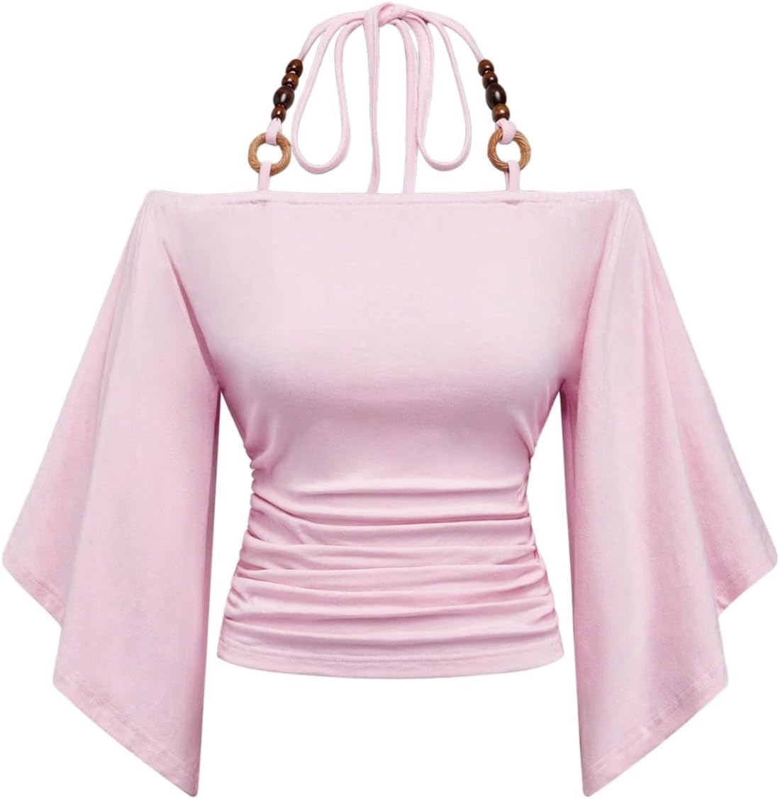 Women's Y2k Halter Tops Hippie Off The Shoulder