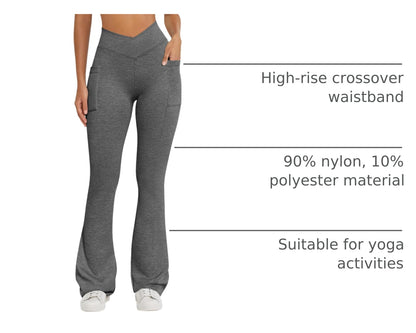 Women Pants Soft Active High Waist leggings with Pockets