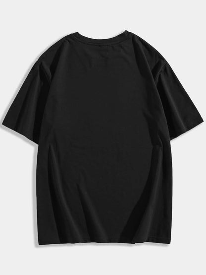 SOLY HUX Men's Letter Print Graphic T Shirt Short Sleeve Round Neck Summer Tee Tops