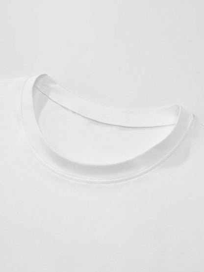 SOLY HUX Men's Letter Print Graphic T Shirt Short Sleeve Round Neck Summer Tee Tops