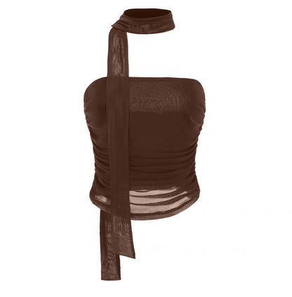 Women's Leopard Print Tube Top Cheetah Print