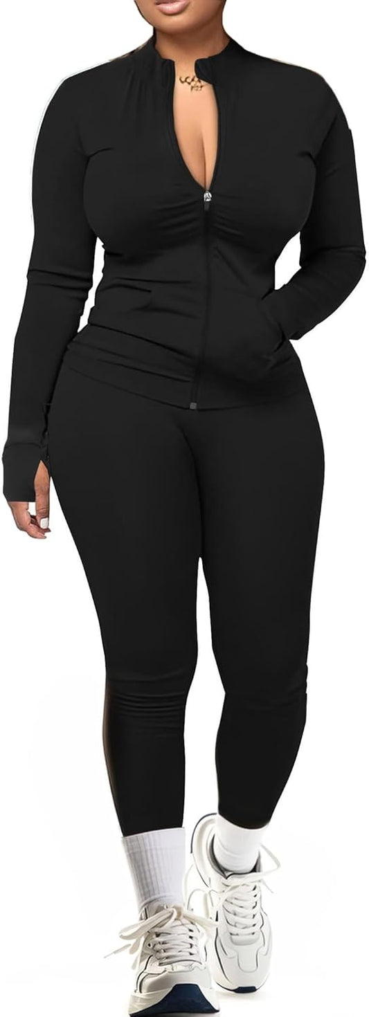Two Piece Outfits Women Tracksuit Sets