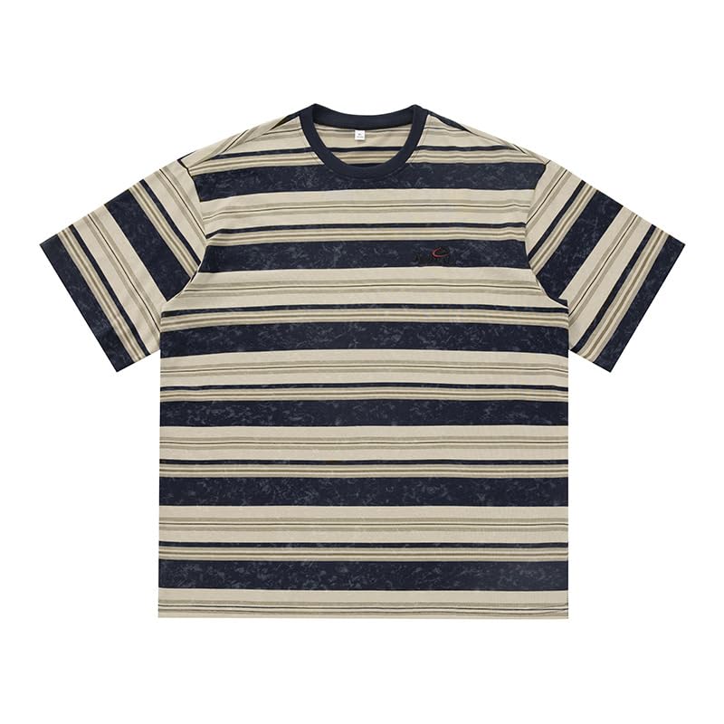 Men's Y2K Striped Baggy T-Shirt
