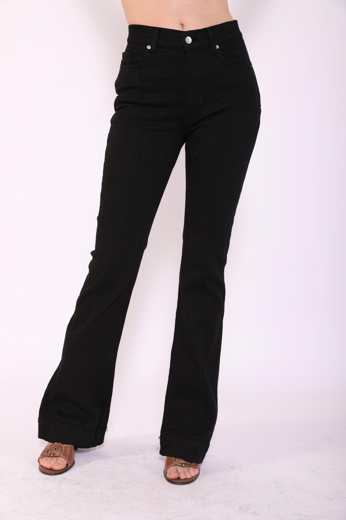 Women's Flare Bell Bottom Jeans Y2K Vintage Low Rise