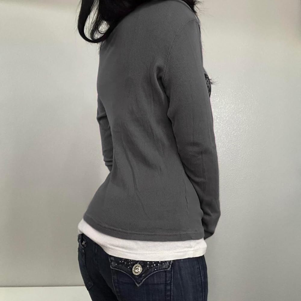 V Neck Floral Tops for Women