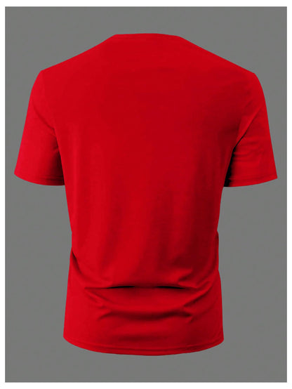 SOLY HUX Men's Letter Print Graphic T Shirt Short Sleeve Round Neck Summer Tee Tops