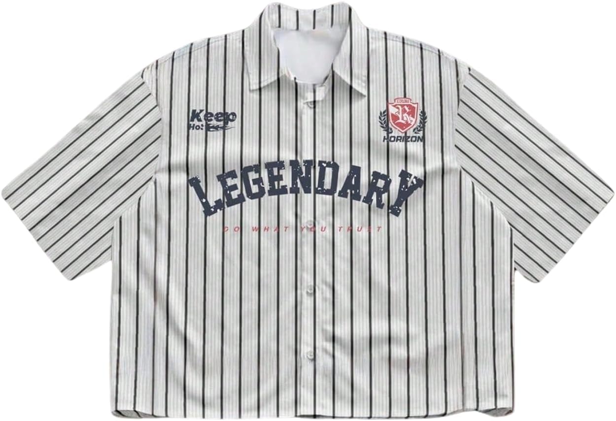 Men's Striped Button Down top