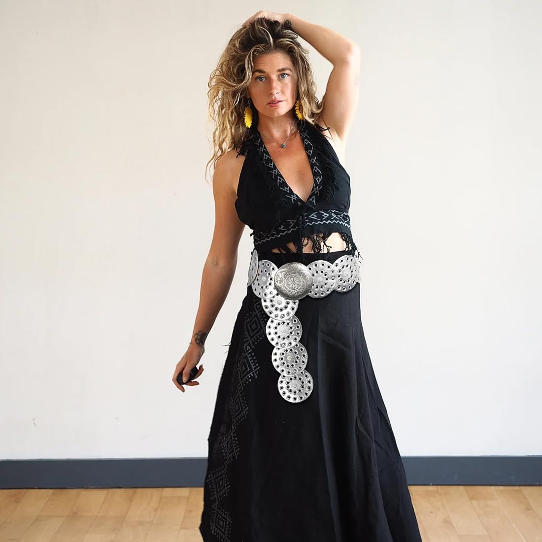 Wide Disc Vintage Chunky Waist Belt