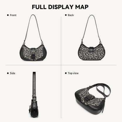 Y2k purse Shoulder Bag for Women Small Crescent Purses and Handbags