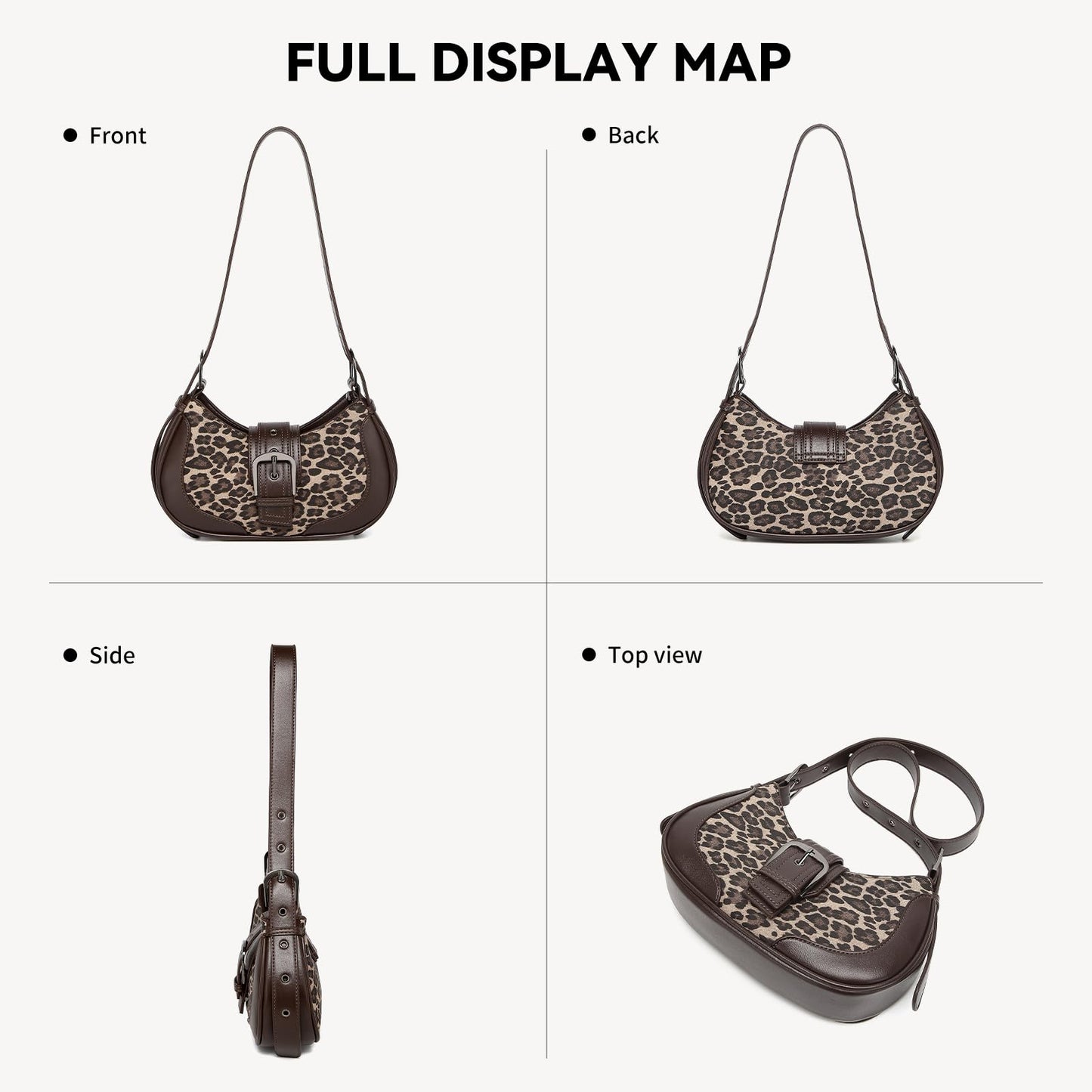 Y2k purse Shoulder Bag for Women Small Crescent Purses and Handbags