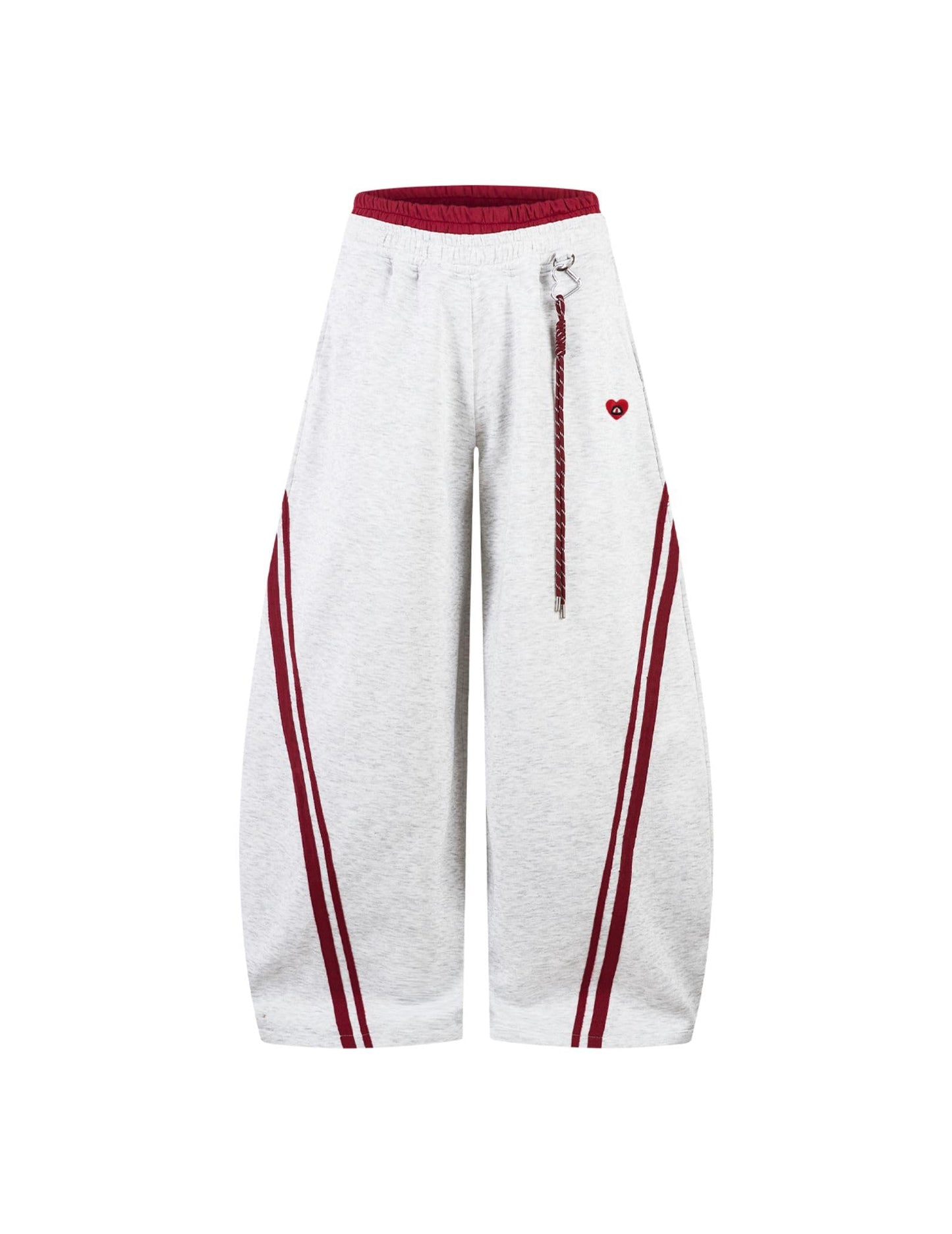 Striped Baggy Barrel Sweatpants