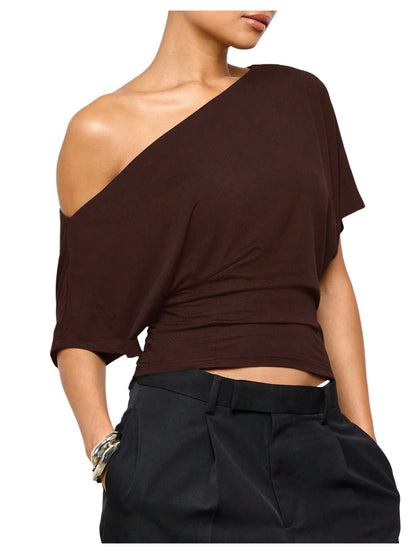 Women's Off The Shoulder Crop Top