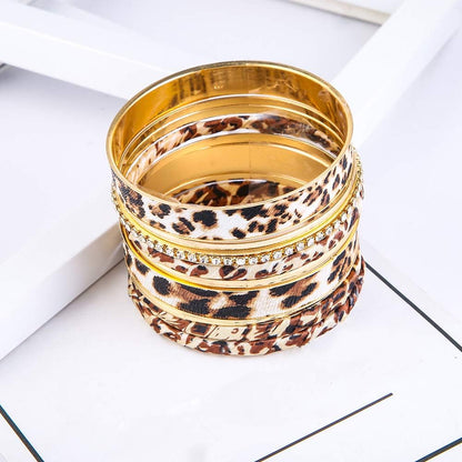 Leopard Bangle Bracelets for Women