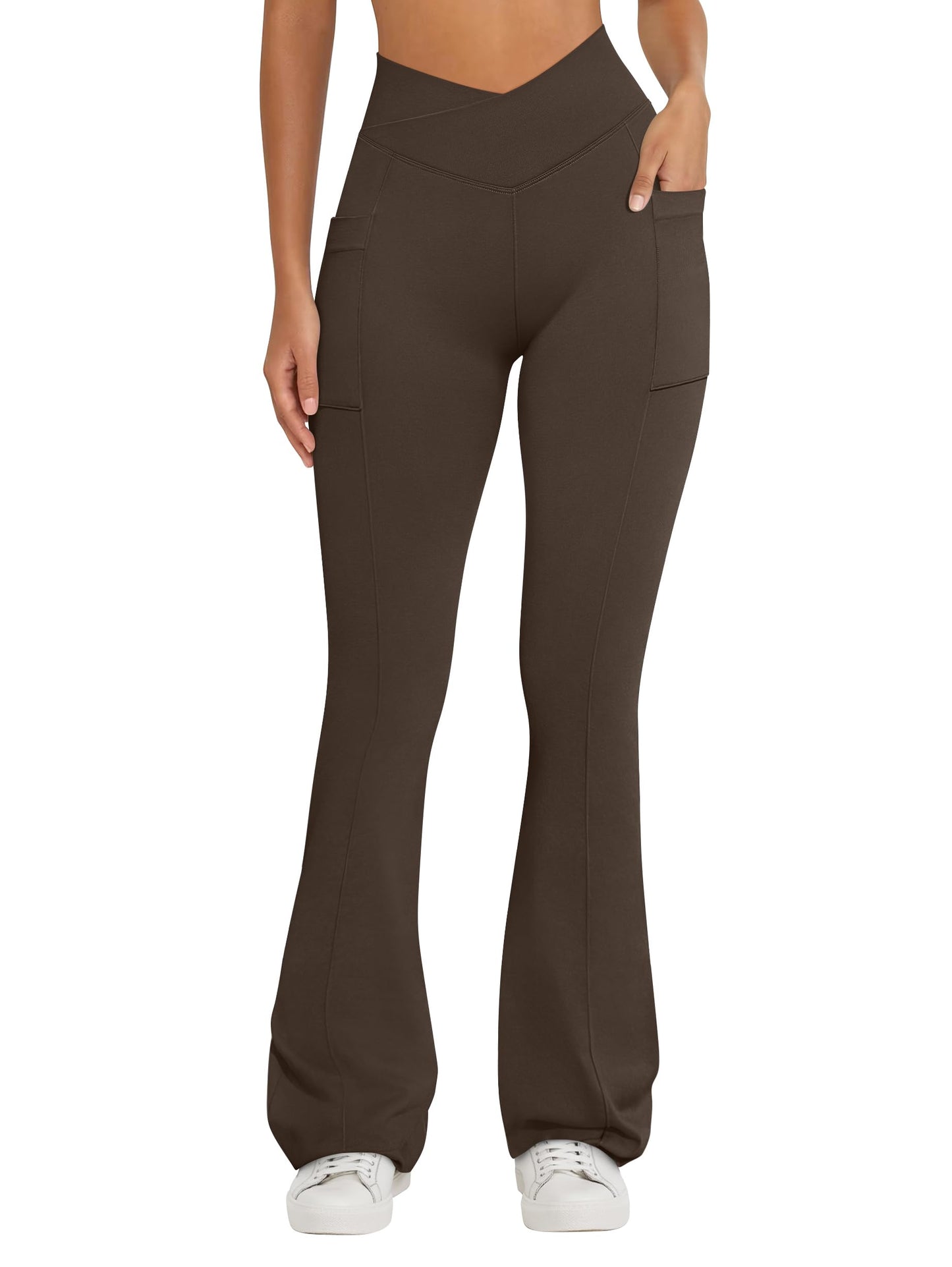 Women Pants Soft Active High Waist leggings with Pockets