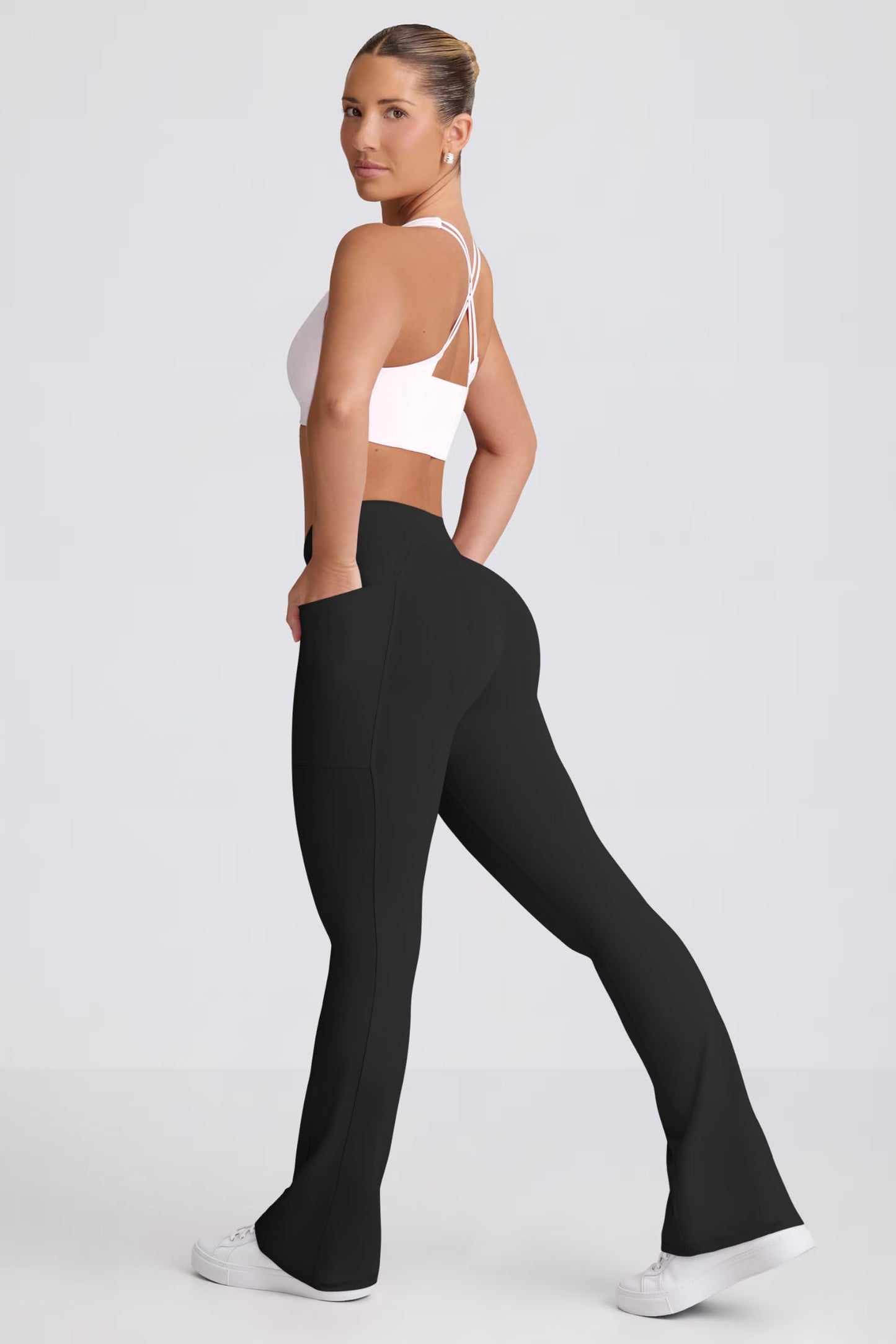 Women Pants Soft Active High Waist leggings with Pockets