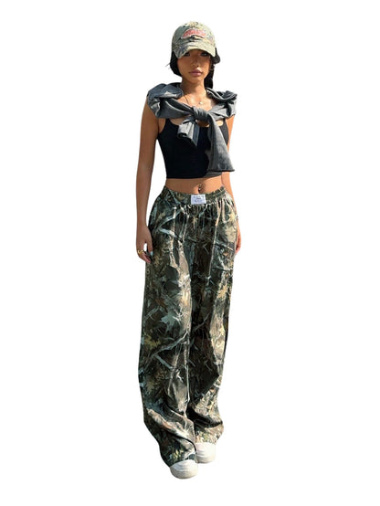 Women's Camo Baggy Cargo Sweatpants