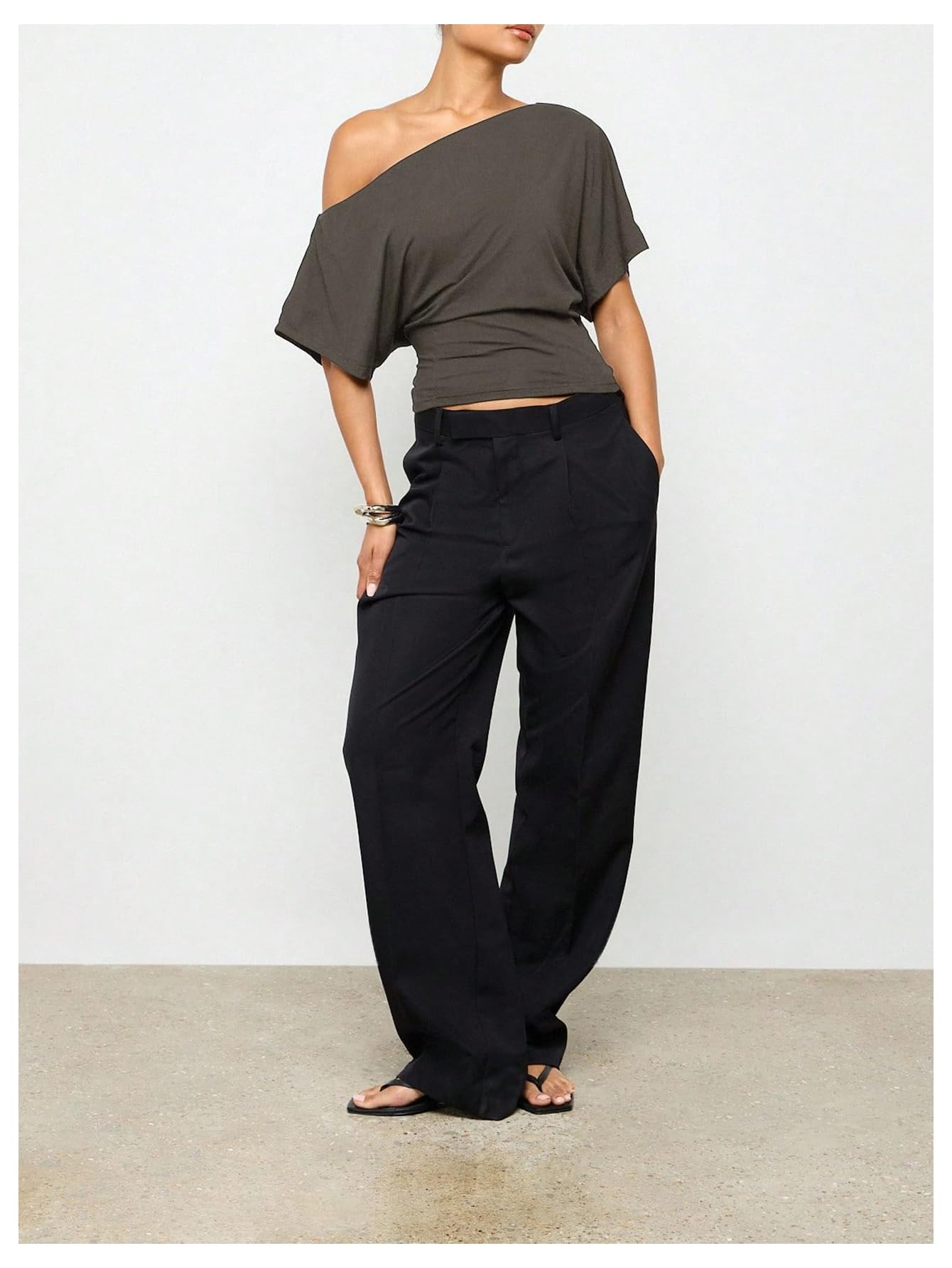 Women's Off The Shoulder Crop Top