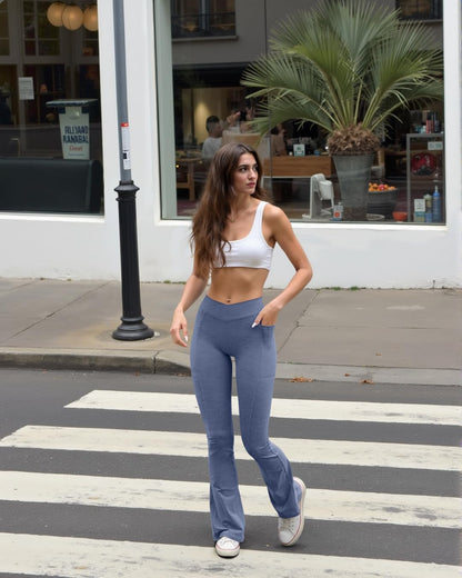 Women Pants Soft Active High Waist leggings with Pockets