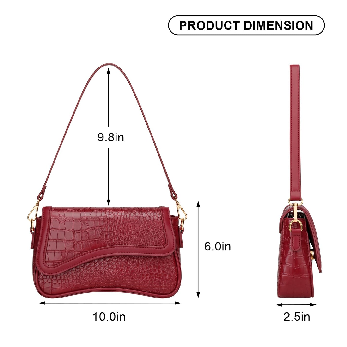 Shoulder Bag for Women Small Clutch Purses
