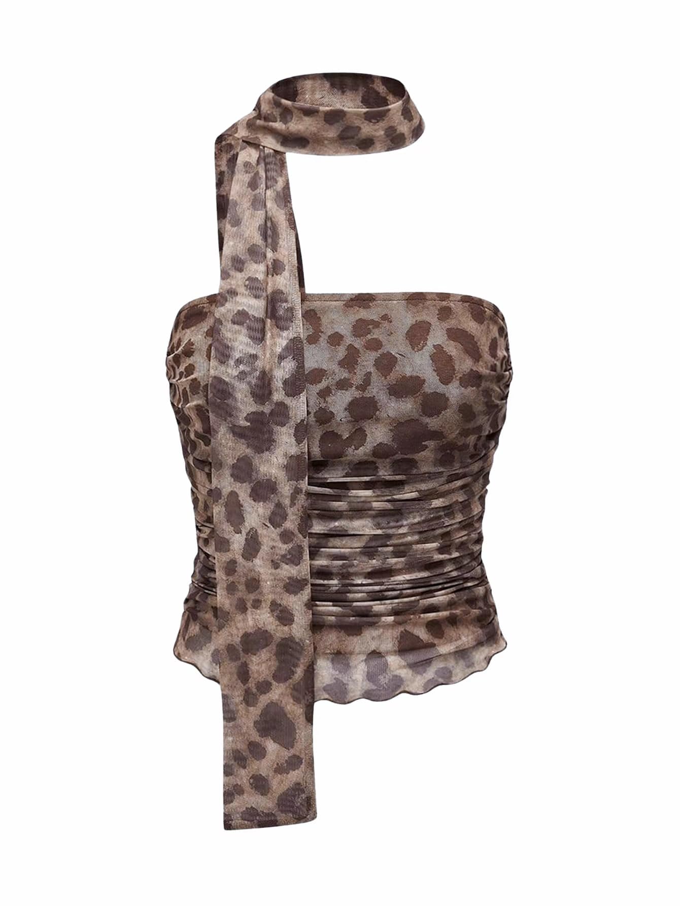 Women's Leopard Print Tube Top Cheetah Print