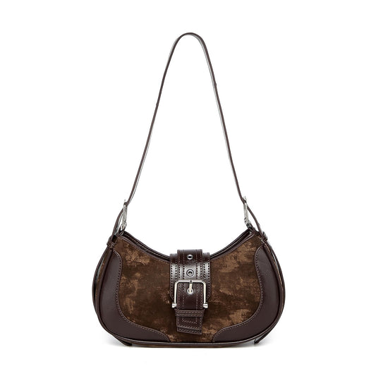 Y2k purse Shoulder Bag for Women Small Crescent Purses and Handbags