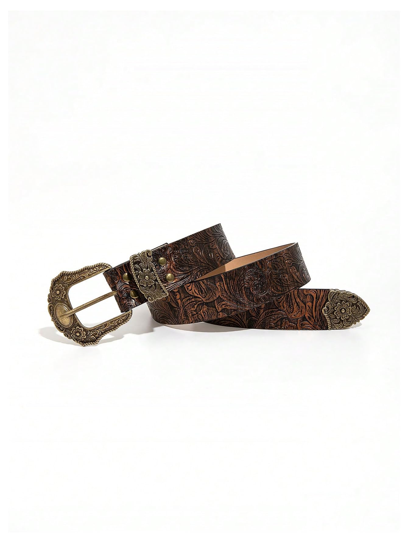 Leopard Print Belts for Women Faux Leather Y2K Belts