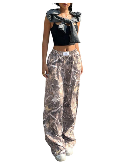 Women's Camo Baggy Cargo Sweatpants