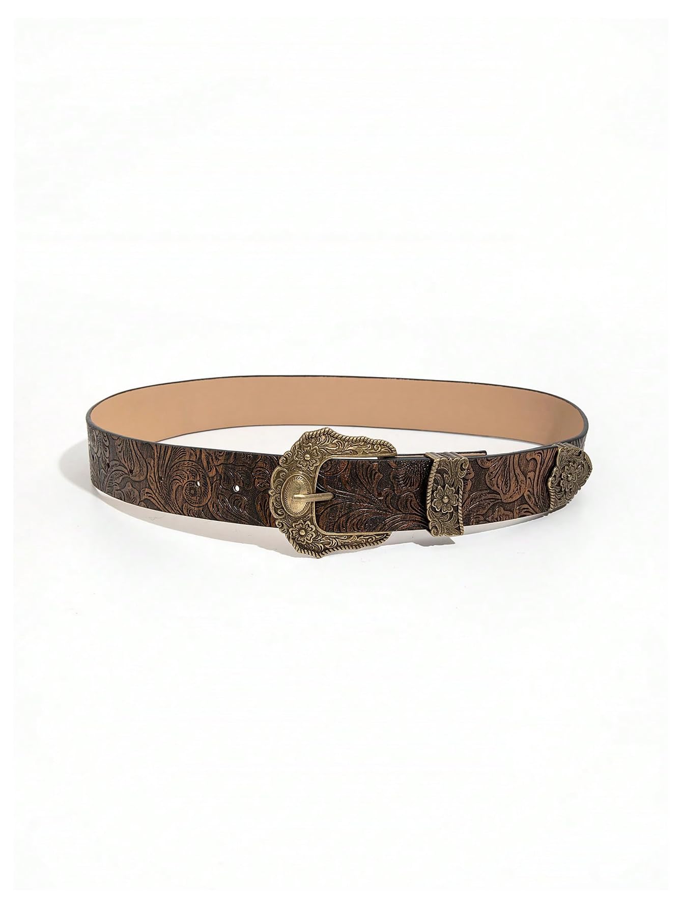 Leopard Print Belts for Women Faux Leather Y2K Belts
