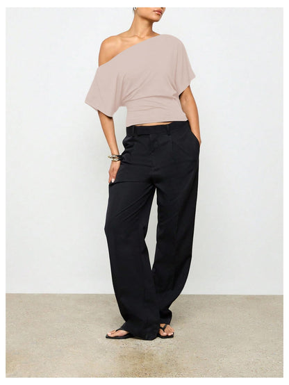 Women's Off The Shoulder Crop Top