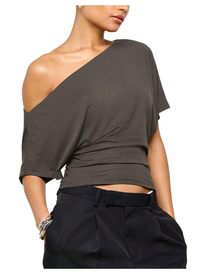Women's Off The Shoulder Crop Top