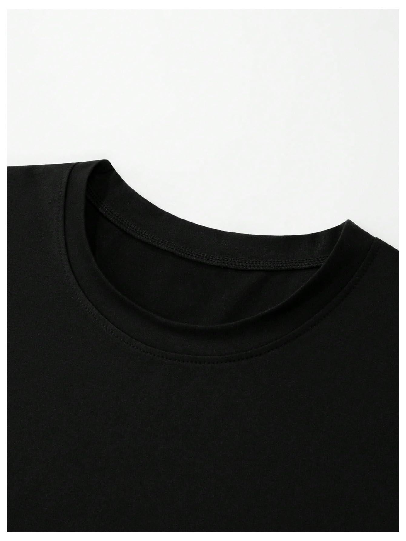 SOLY HUX Men's Letter Print Graphic T Shirt Short Sleeve Round Neck Summer Tee Tops