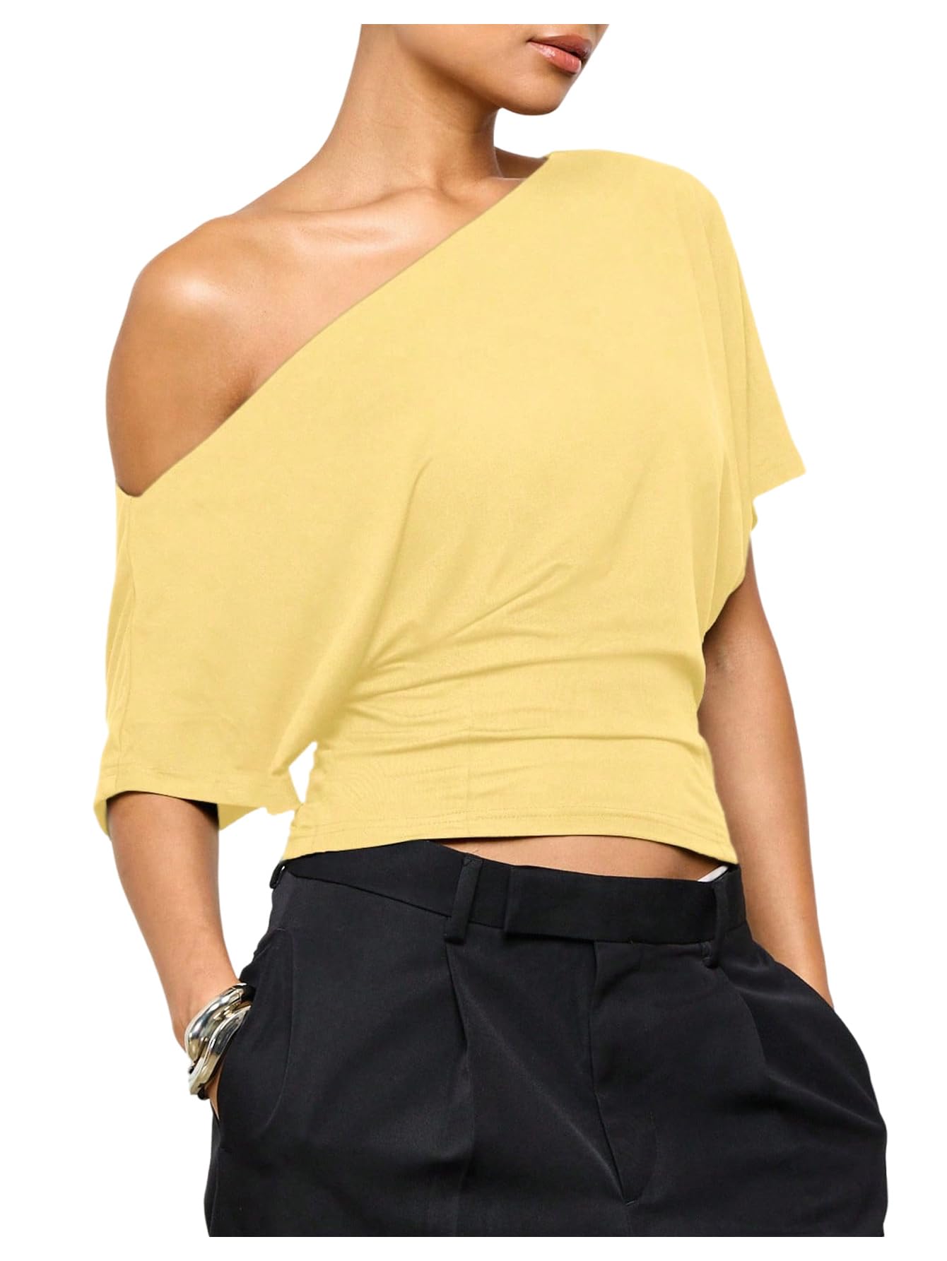 Women's Off The Shoulder Crop Top