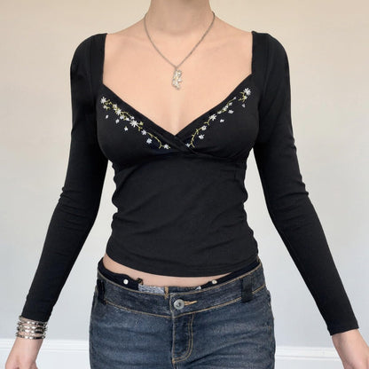 V Neck Floral Tops for Women