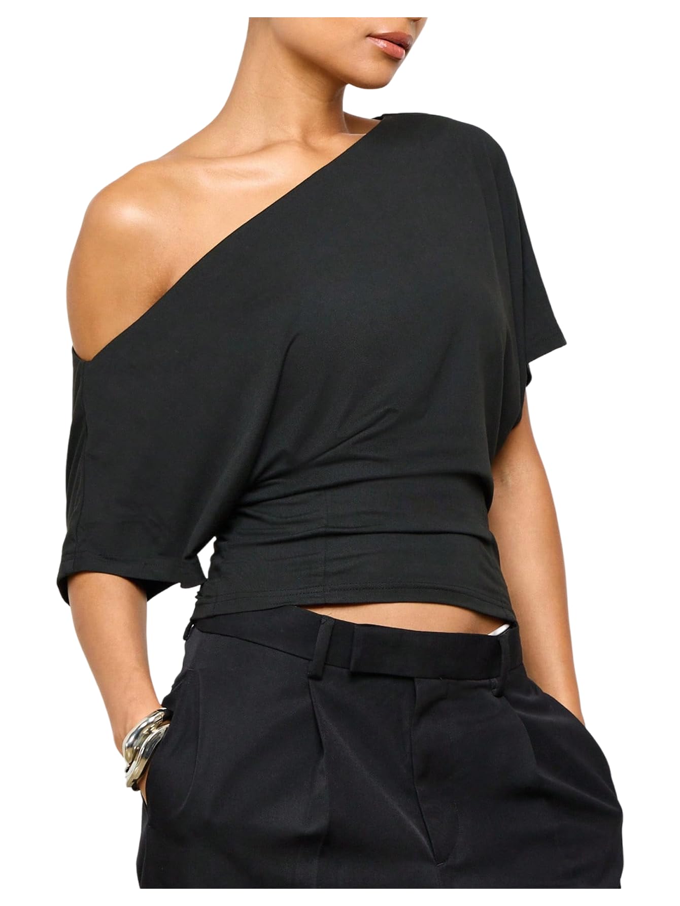 Women's Off The Shoulder Crop Top