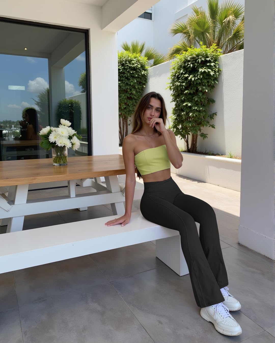 Women Pants Soft Active High Waist leggings with Pockets