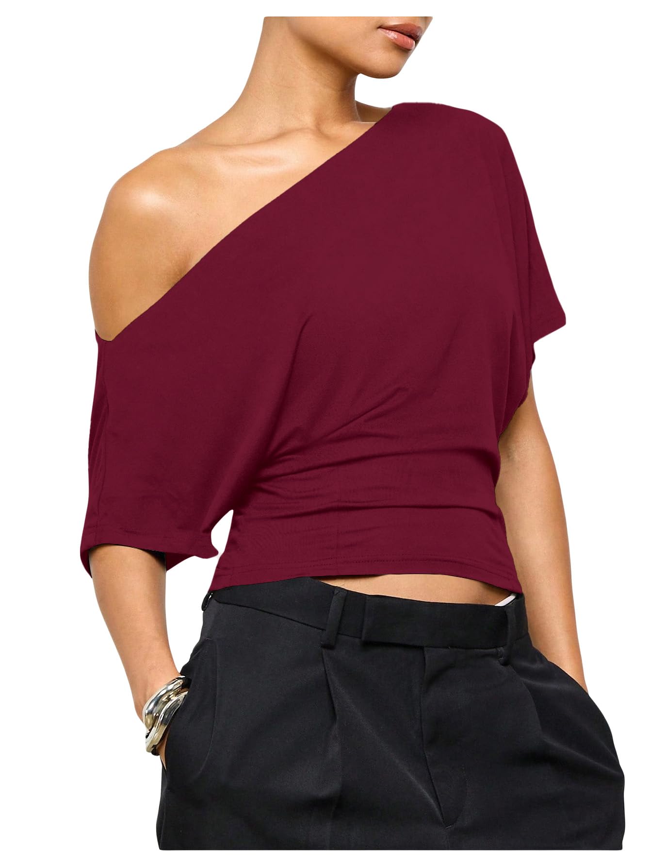 Women's Off The Shoulder Crop Top