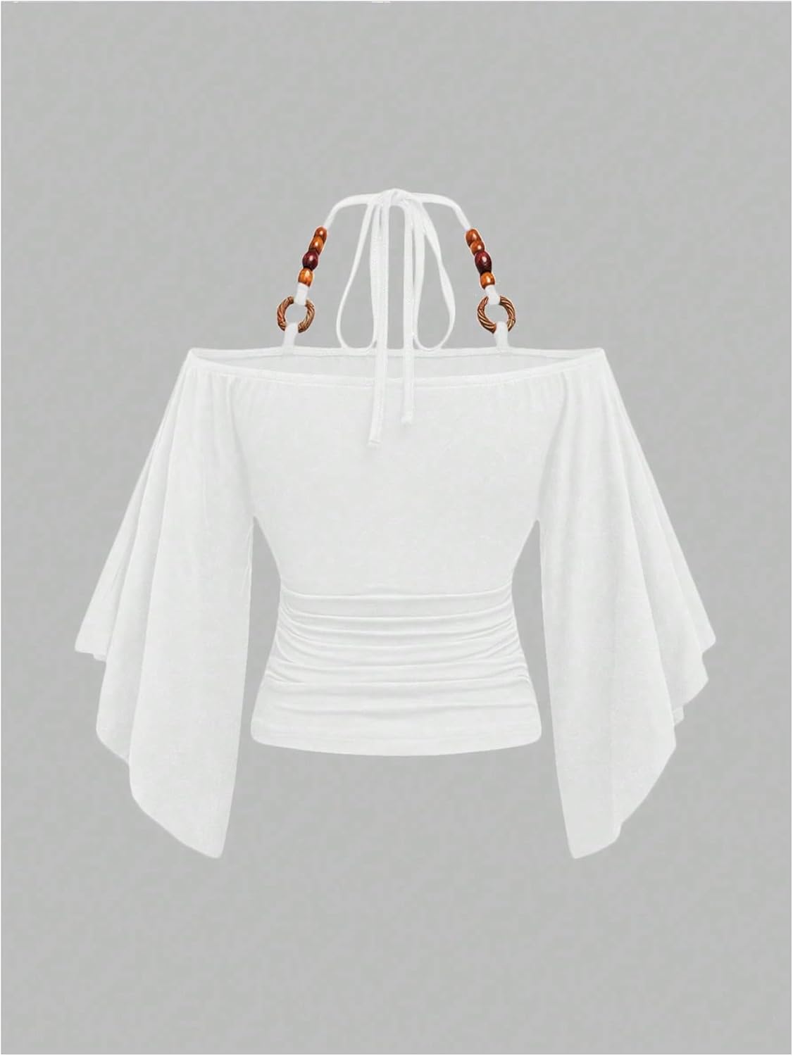 Women's Y2k Halter Tops Hippie Off The Shoulder