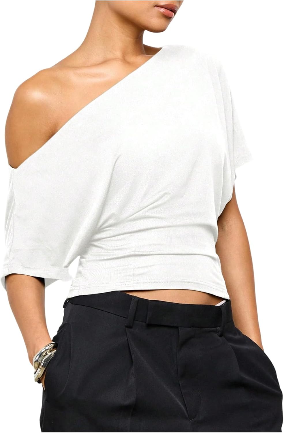 Women's Off The Shoulder Crop Top